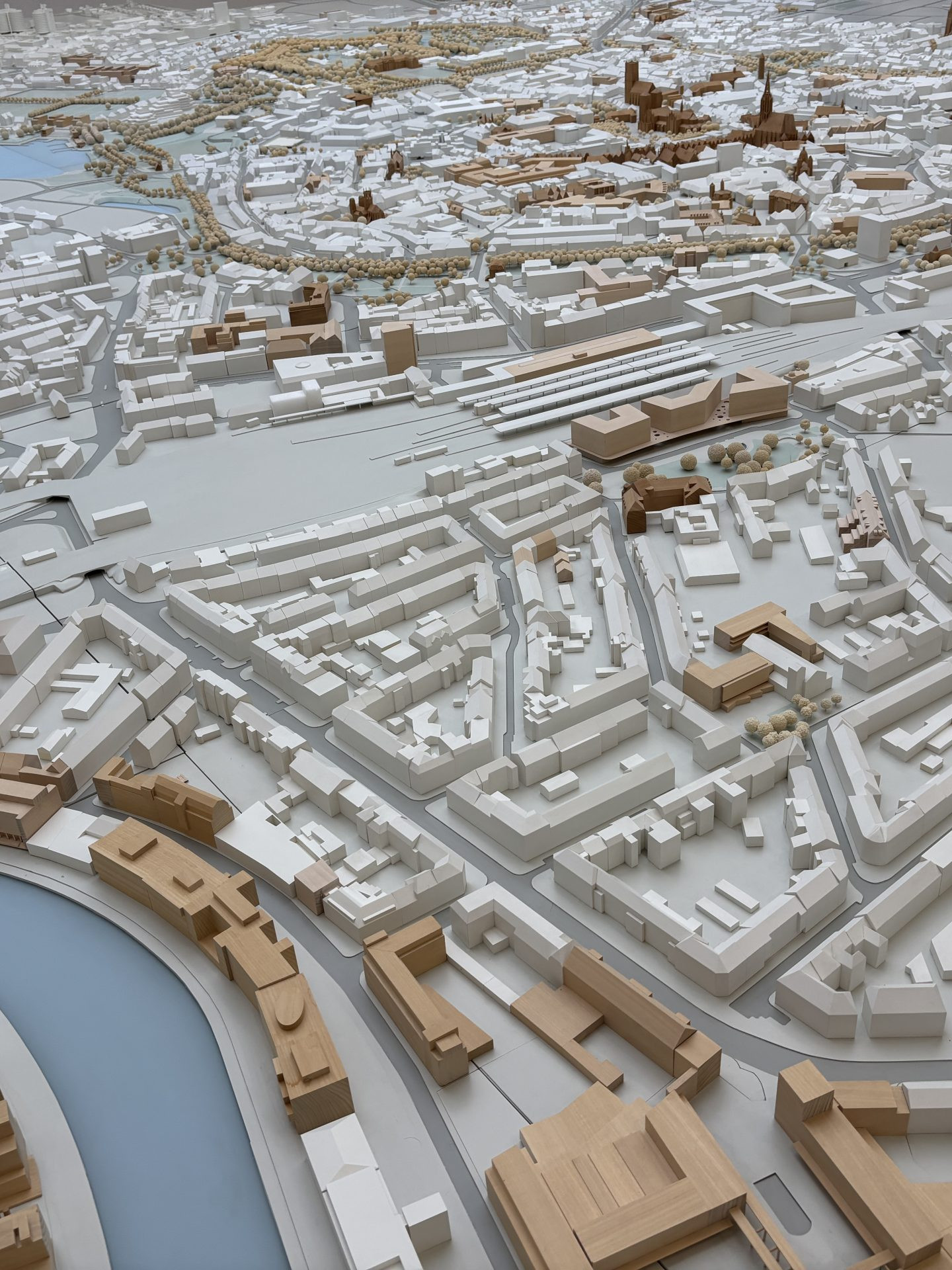 Münster Modell: Blick vom Hafen zur Altstadt - Foto: Münster Modell e.V.